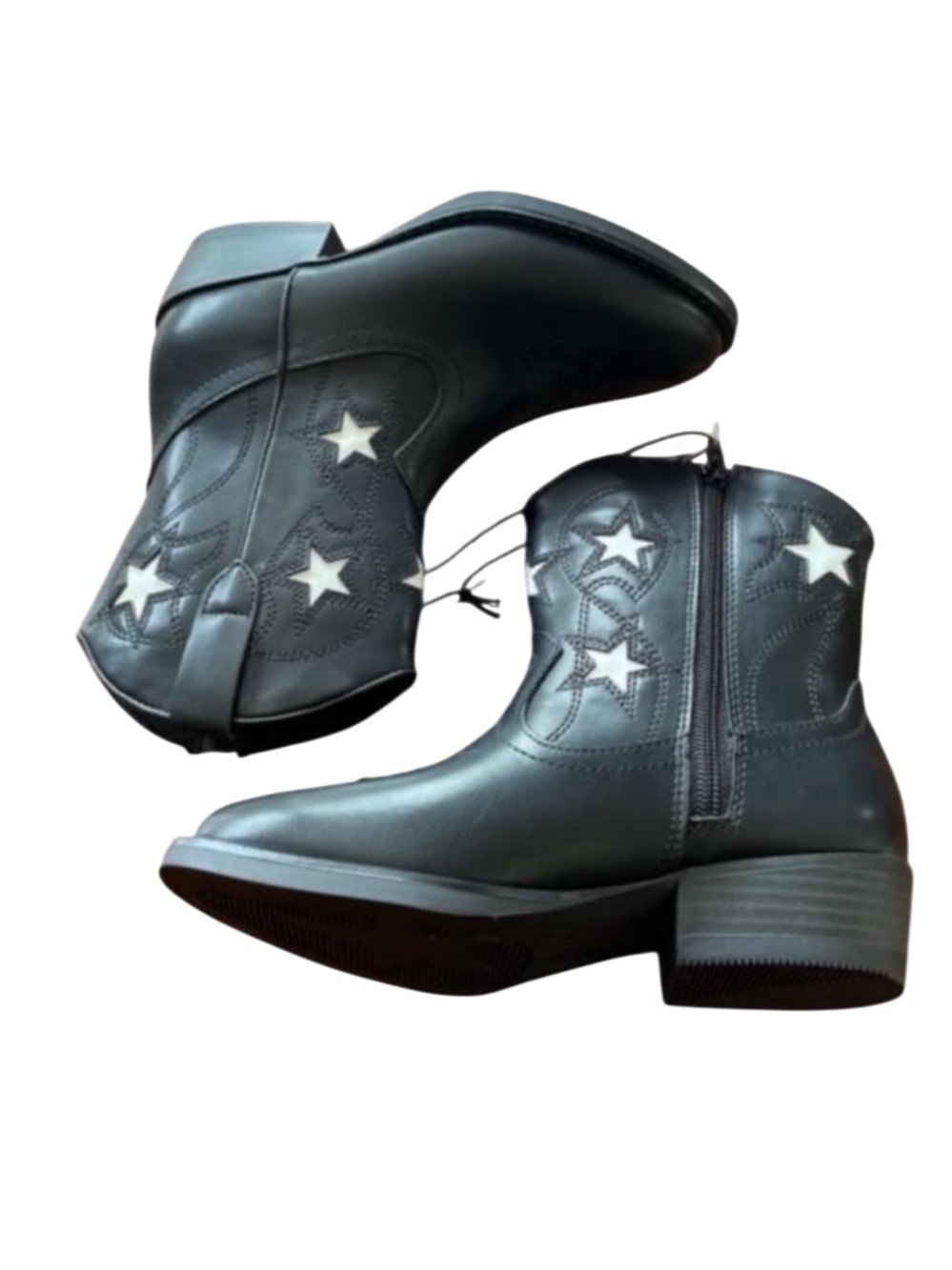 Girls Sz 3 Western Boots with Stars